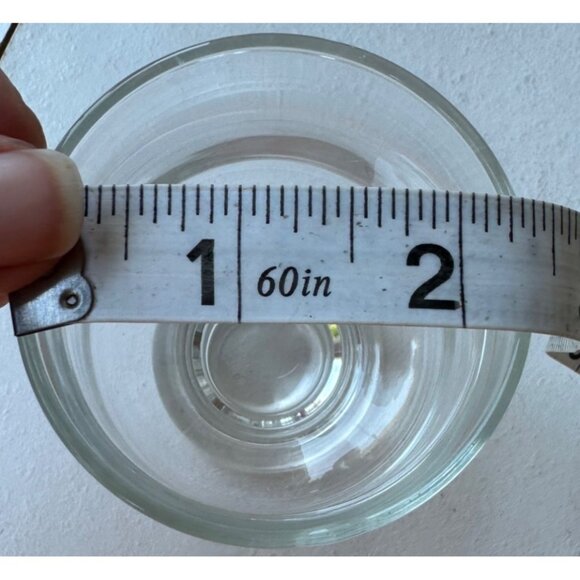 Set of 9 Clear Stout 6 oz. Collectible Drinking Glasses 4" Tall - Picture 8 of 9